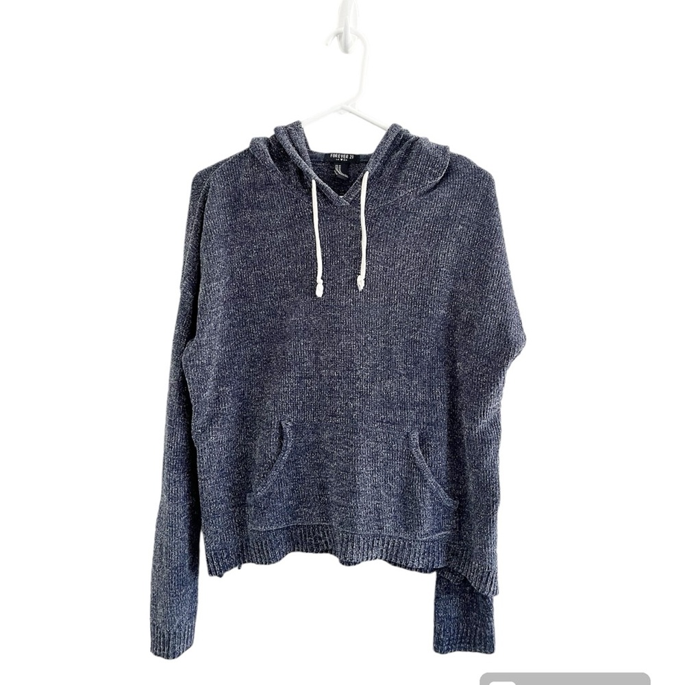 Blue Sweater with Hood